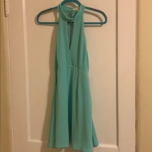 Halter neck Aqua dress